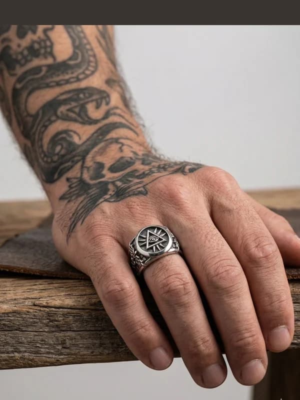 Zilveren Ringen met Symboliek