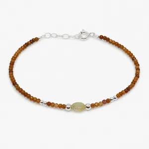 Carnelian Gemstone Bead Bracelet