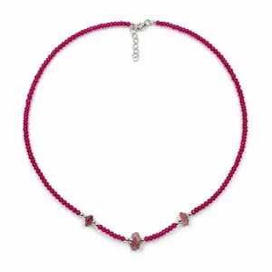 Ruby Bead Necklace