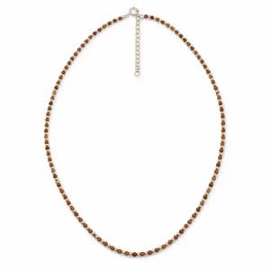 Faceted Orange Garnet (Spessartine) Bead Necklace