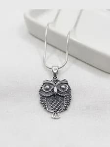 Silver Owl Pendant