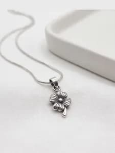 Silver Four Leaf Clover Pendant
