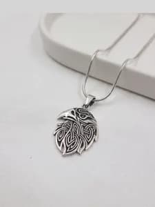 Silver Eagle Head Pendant