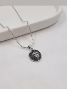 Silver Wolf Head Pendant