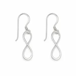 Silver Infinity Earrings