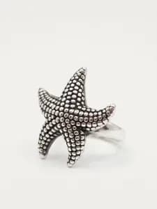 Silver Starfish Ring