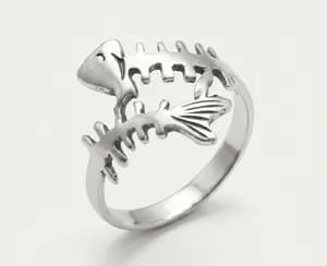 Fish Skeleton Ring