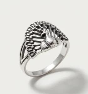 Sterling Silver Peacock Ring