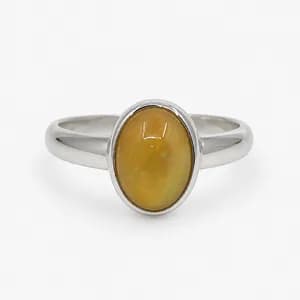 Sterling Silver Ethiopian Opal Ring