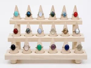 Sterling Silver Oval Gemstone Ring