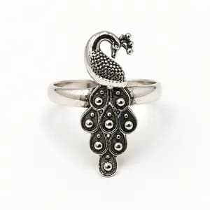 Sterling Silver Peacock Ring