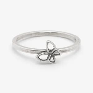 Sterling Silver Small Butterfly Ring