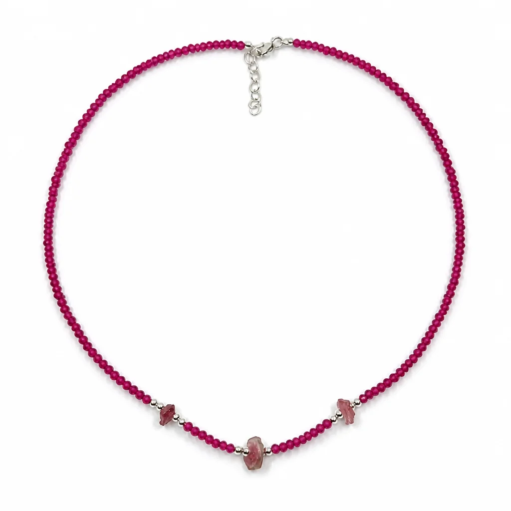 Ruby Bead Necklace