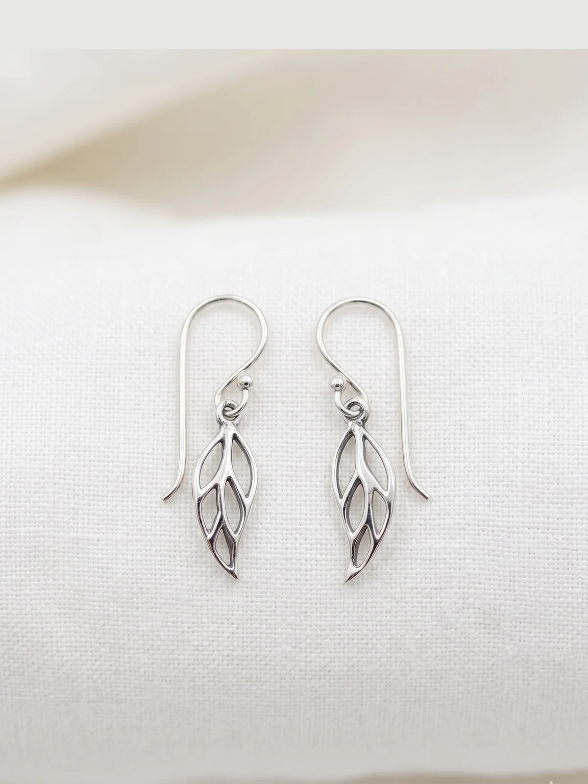 Silver Leaf Earrings