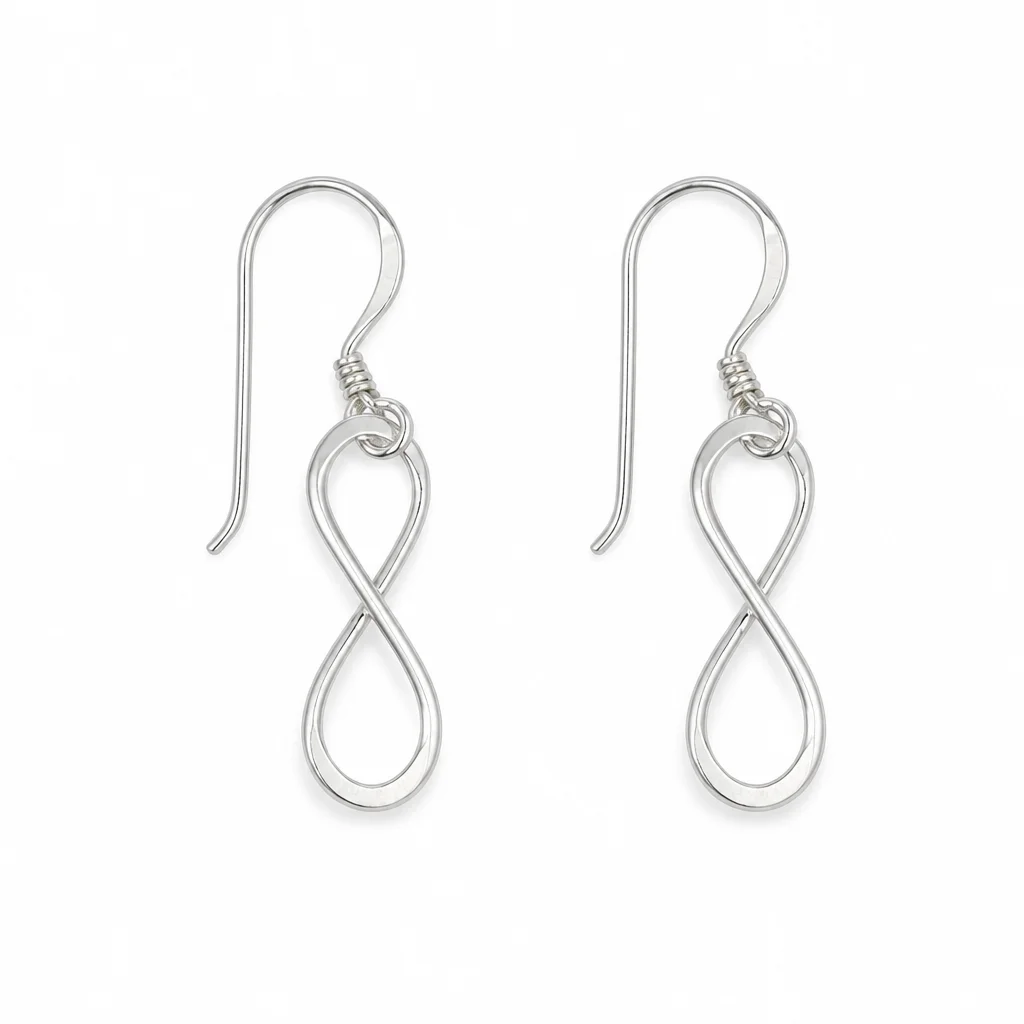 Silver Infinity Earrings