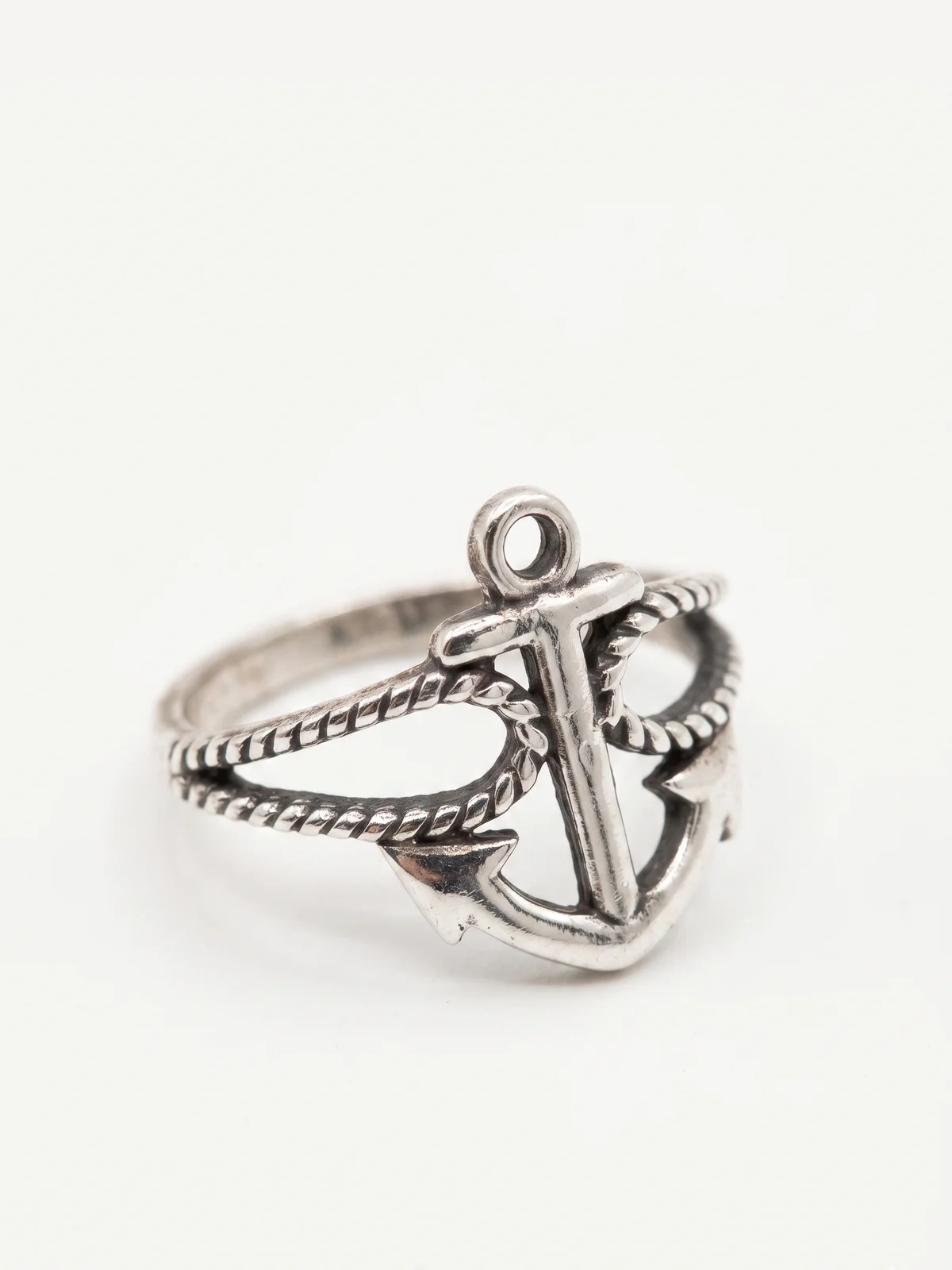 Silver Anchor Ring 14mm