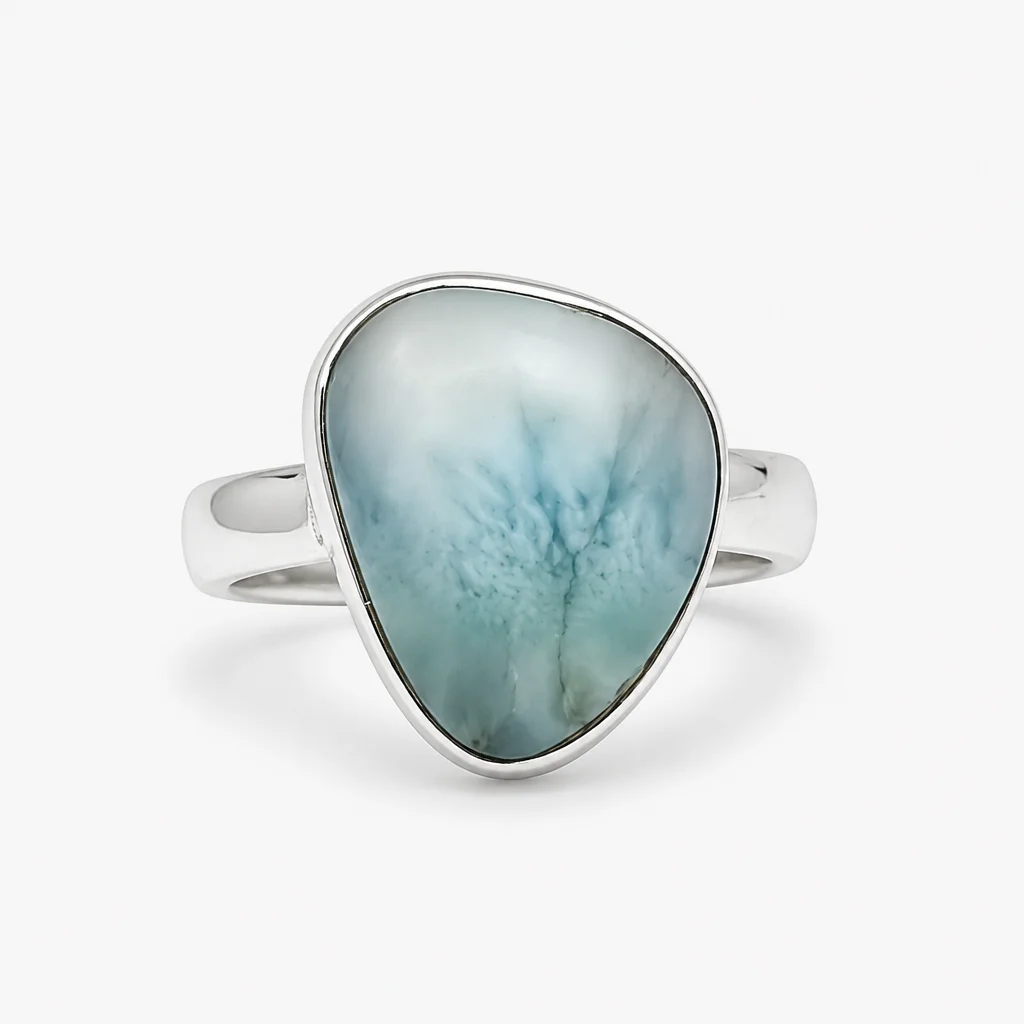 Sterling Silver Larimar Ring