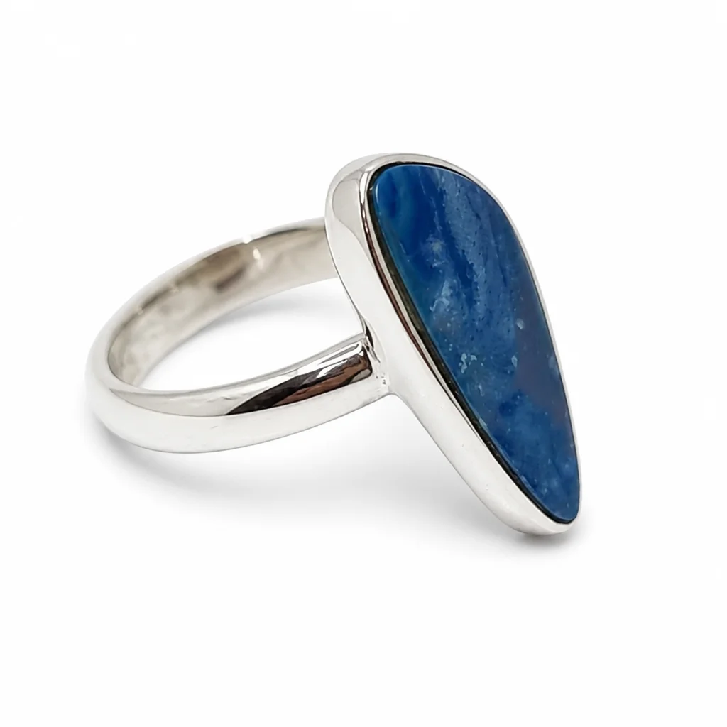 Sterling Silver Doublet Opal Ring