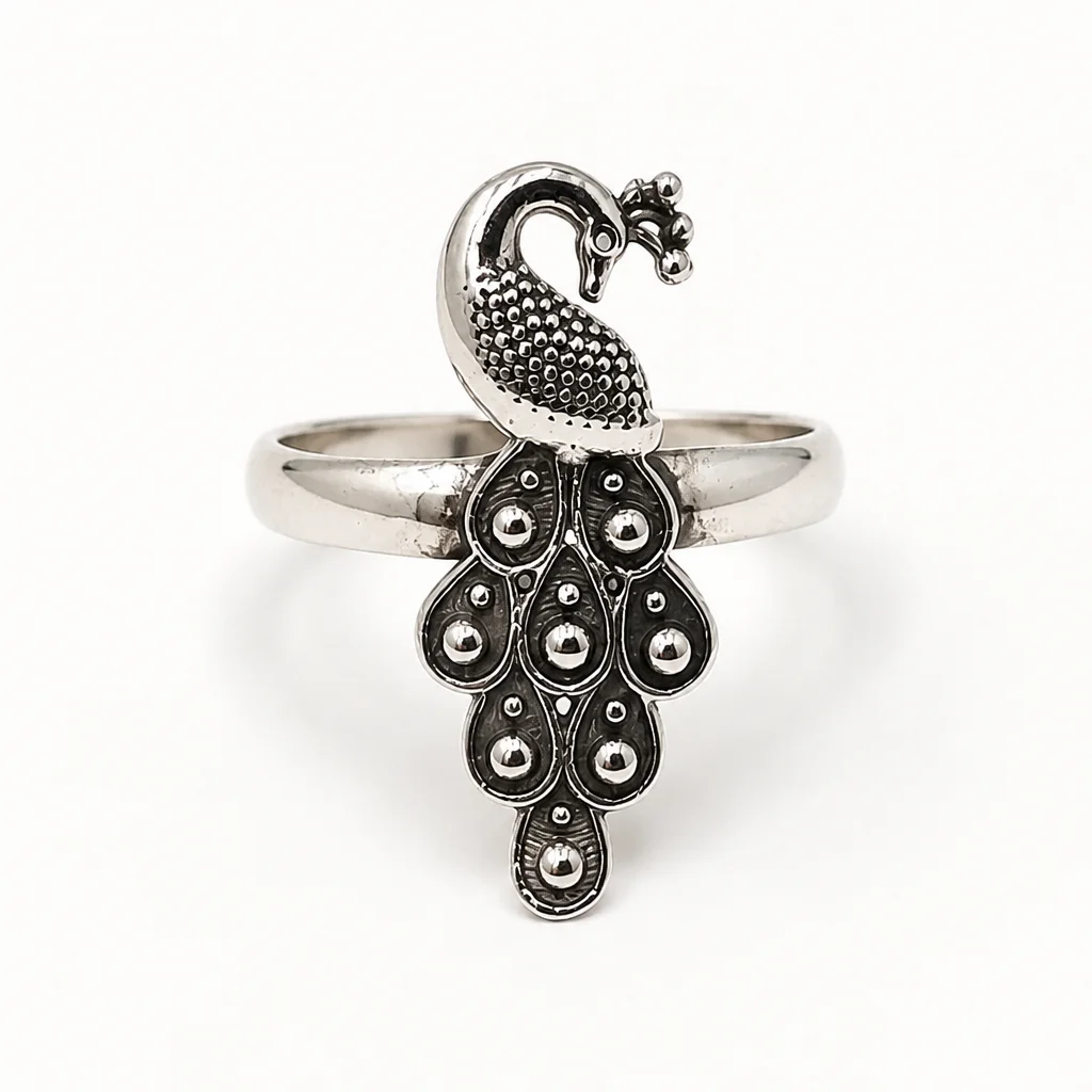 Sterling Silver Peacock Ring