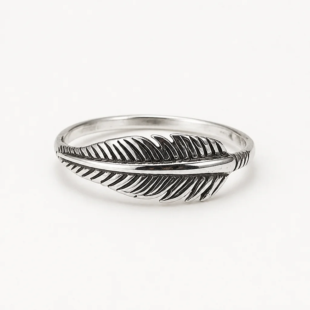 Sterling Silver Feather Ring