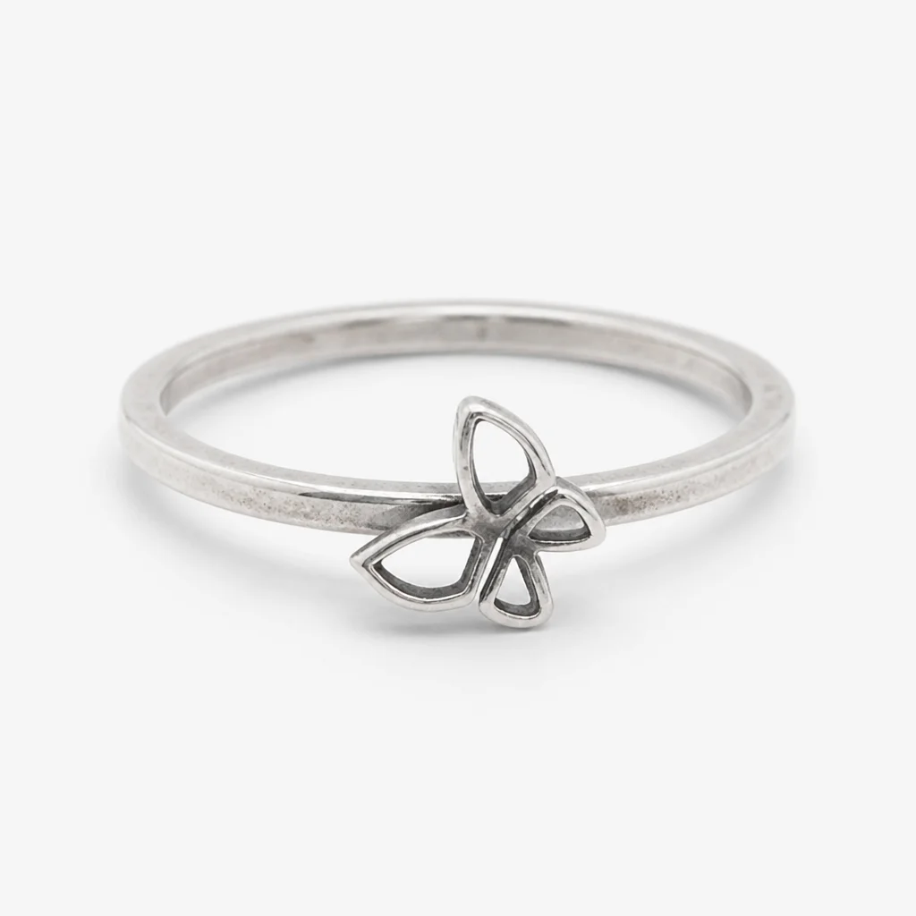 Sterling Silver Small Butterfly Ring